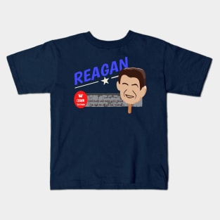 Crown Ice Cream Ad: Ronald Reagan Chocolate and Vanilla Ice Cream Kids T-Shirt